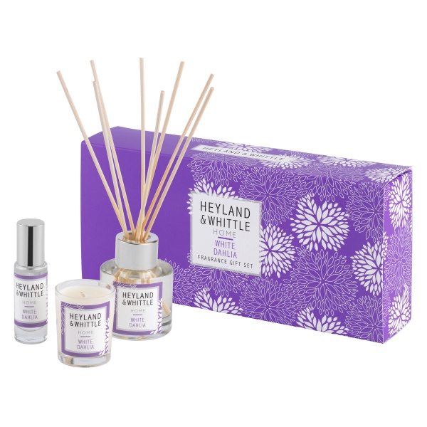 Heyland & Whittle Home White Dahlia Fragrance Gift Set